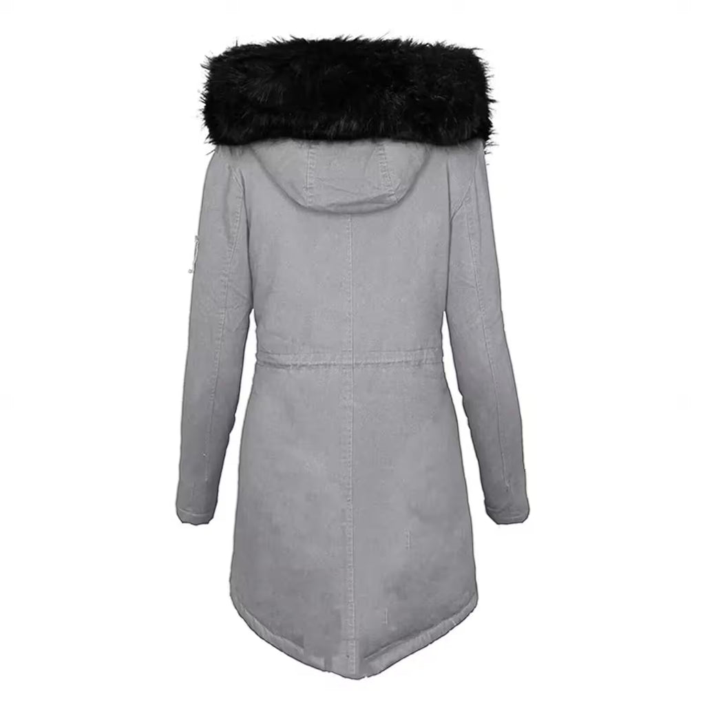 Fashion Jacket Velvet Parka Winter - Women's Fashion - View 4