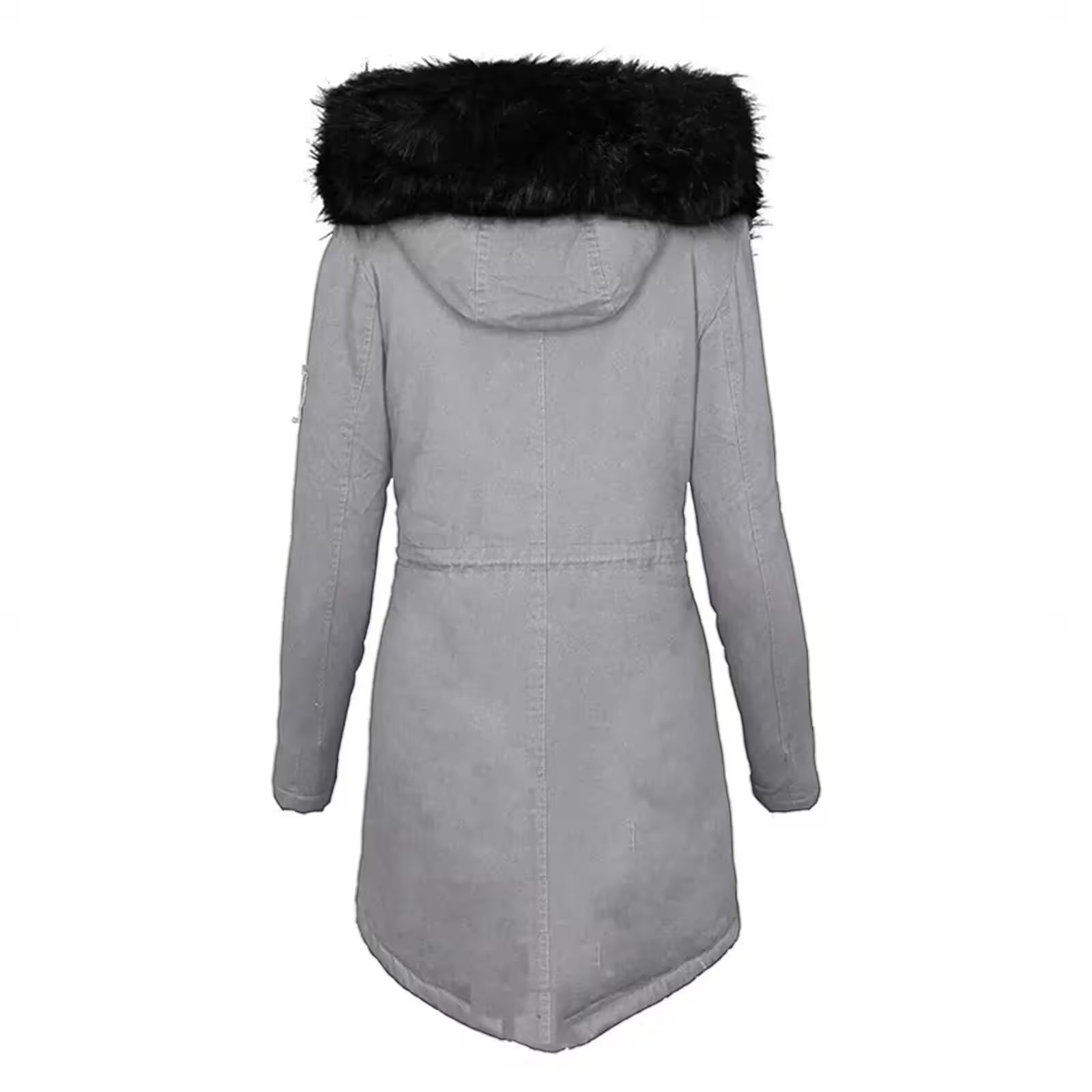 Fashion Jacket Velvet Parka Winter - Women's Fashion - View 4