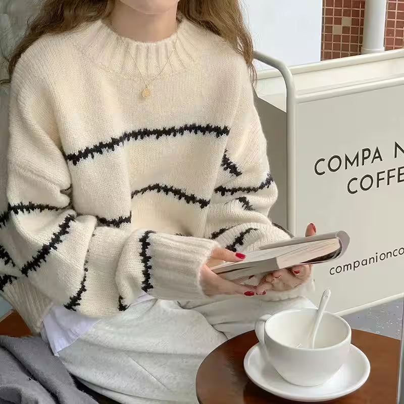 Rings - Sweater Casual Pullovers  Basics Knitted