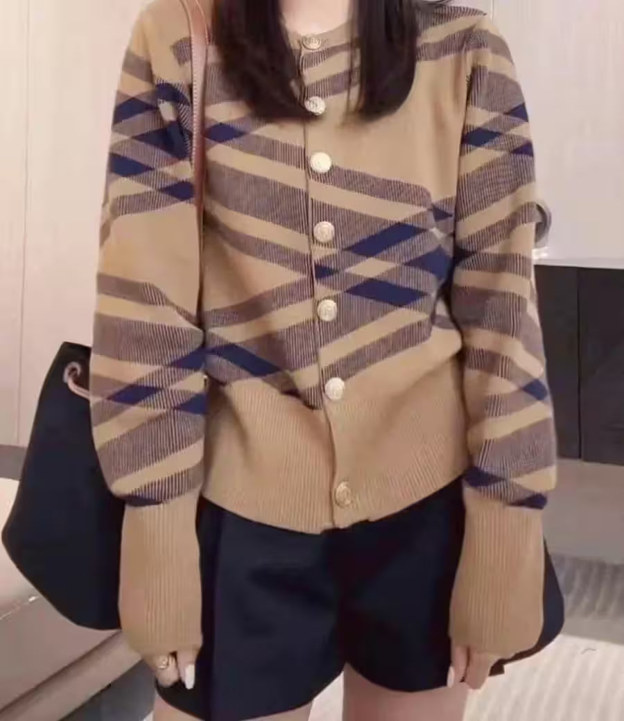 Cardigan Sweater Tops Knitwear - Additional View 5