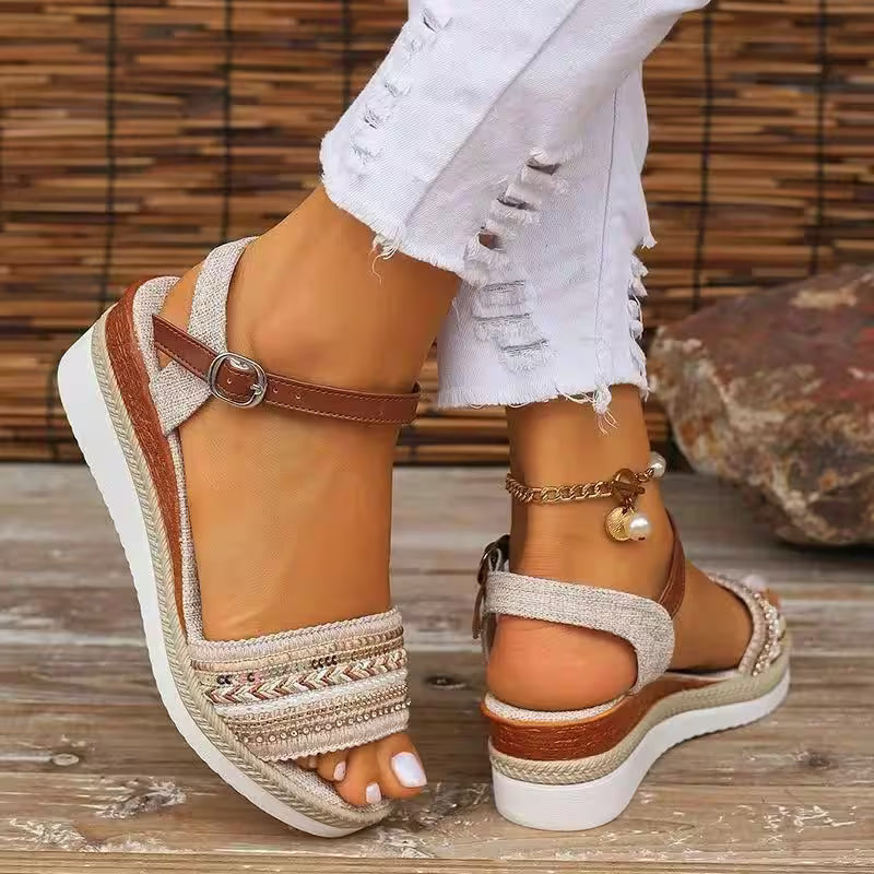 Casual Wedge Sandals - Additional View 7