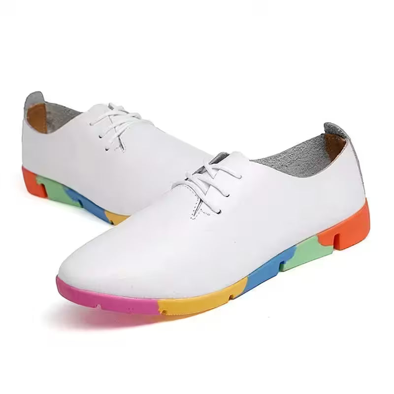 CloudWalk™ Soft Leather Casual Flats - Women's Fashion - View 9