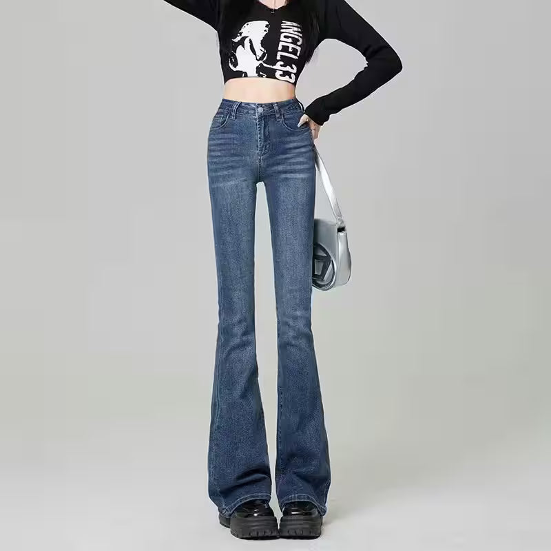 Flare Jeans Fashion Light Blue, Black - Additional View 10