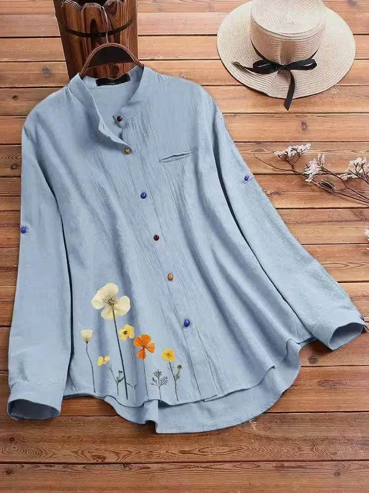 Casual Shirt, Color Button, Large Size, Fashion, 4XL,-7XL - Women's Fashion - View 8