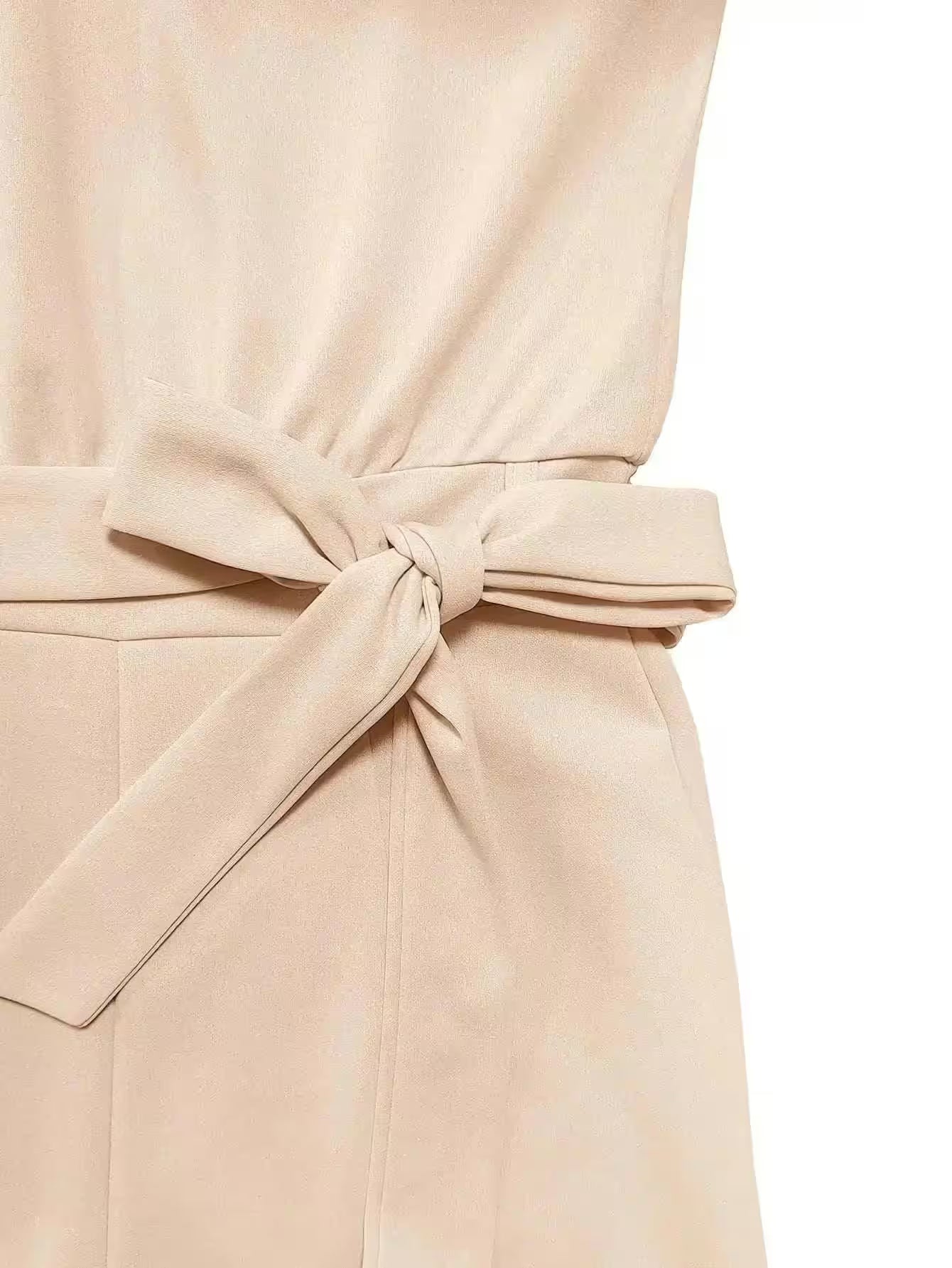 Belted Jumpsuit Casual Wide-Leg Pants  Summer - Additional View 15