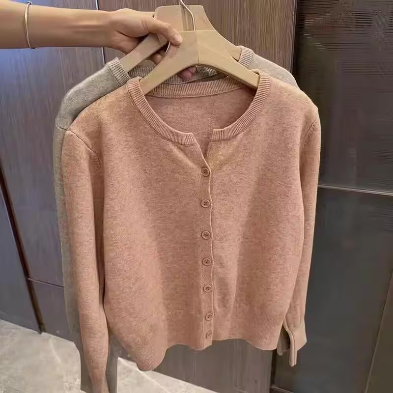 Rings - Short Cashmere Sweater Round Neck