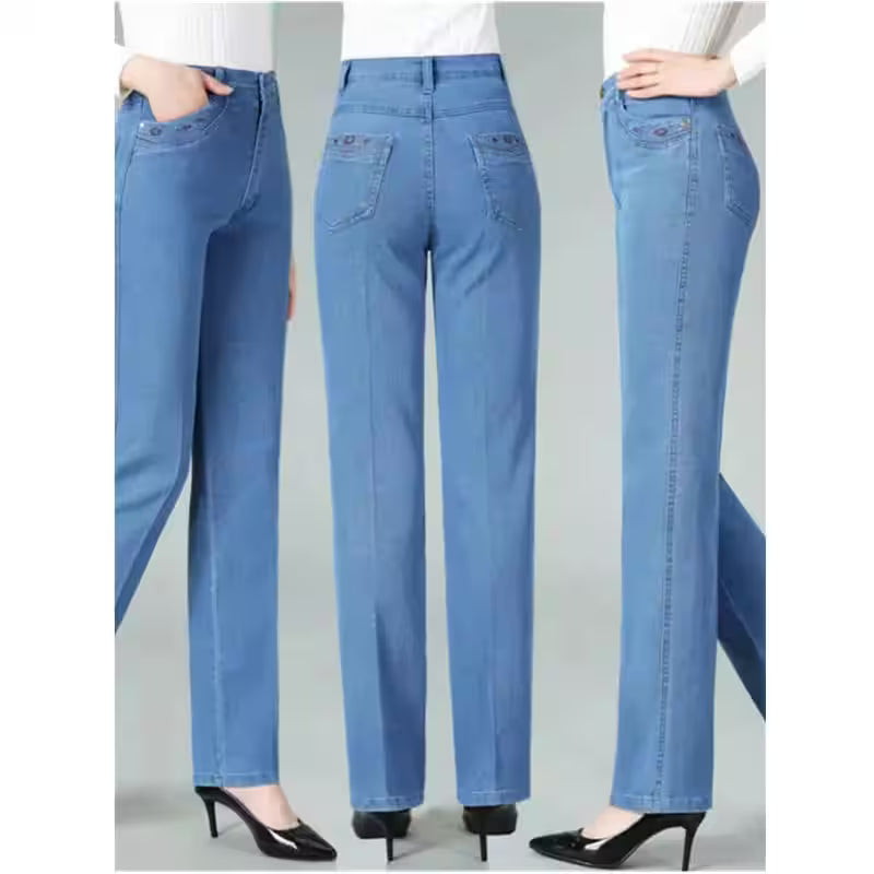Jeans Autumn Casual Slim Straight leg Cotton - Additional View 2