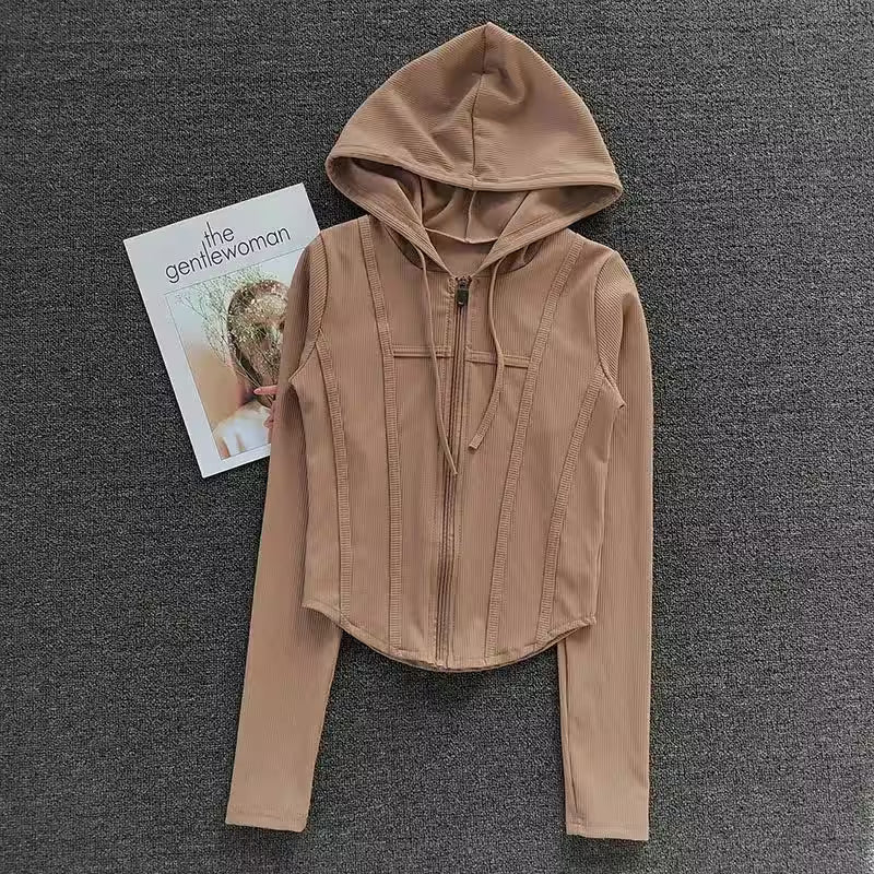 Fitness Coat Hooded Cardigan Sports - Additional View 4