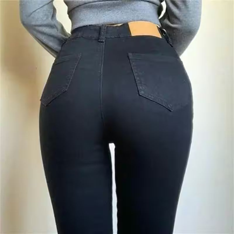 Skinny Stretch Jeans Slim Fashion Pencil Pants Autumn Vintage - Additional View 2