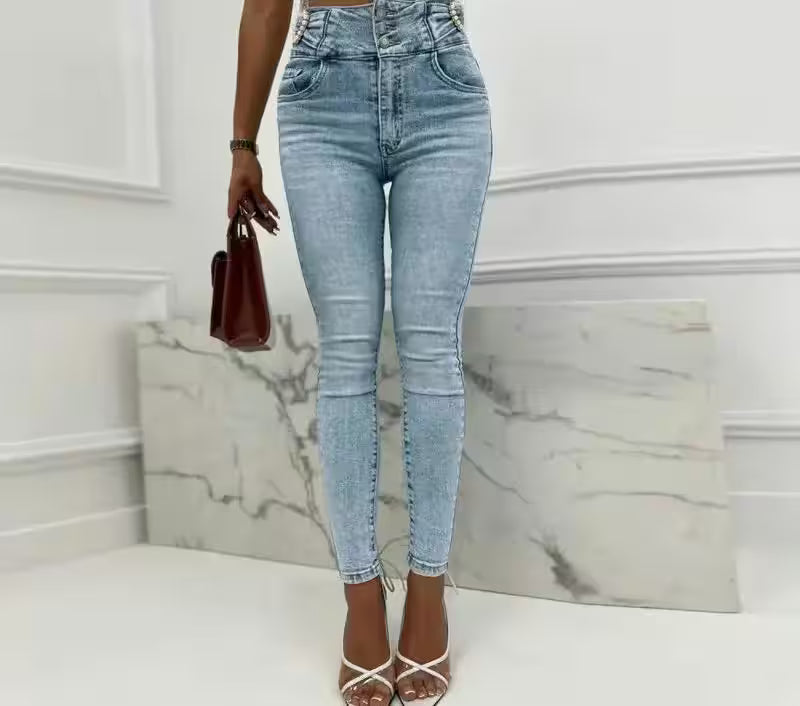 Skinny Jeans Denim Pants - Additional View 2