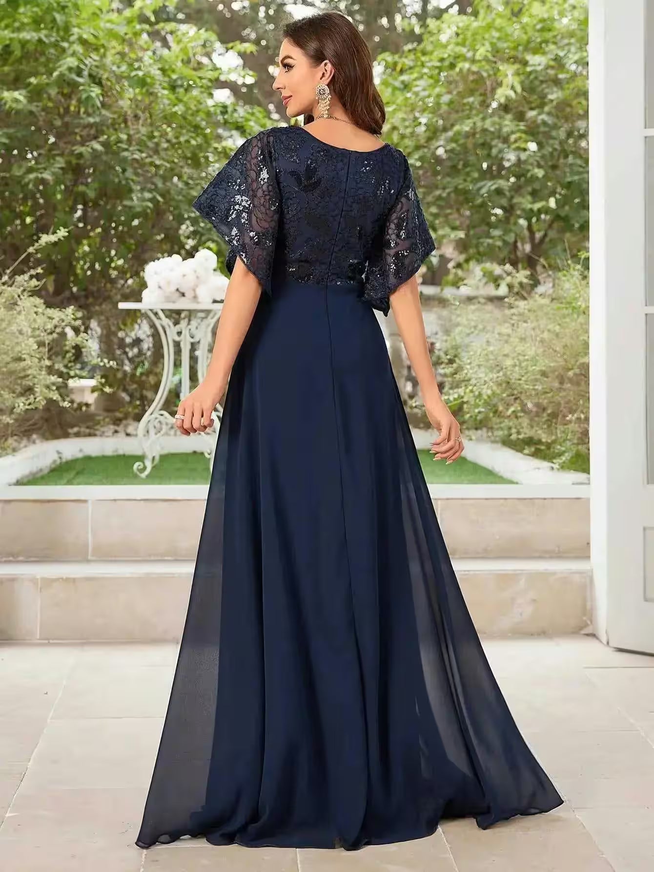 Chiffon Maid of Honor Dance Dress Bridal Party - Additional View 2
