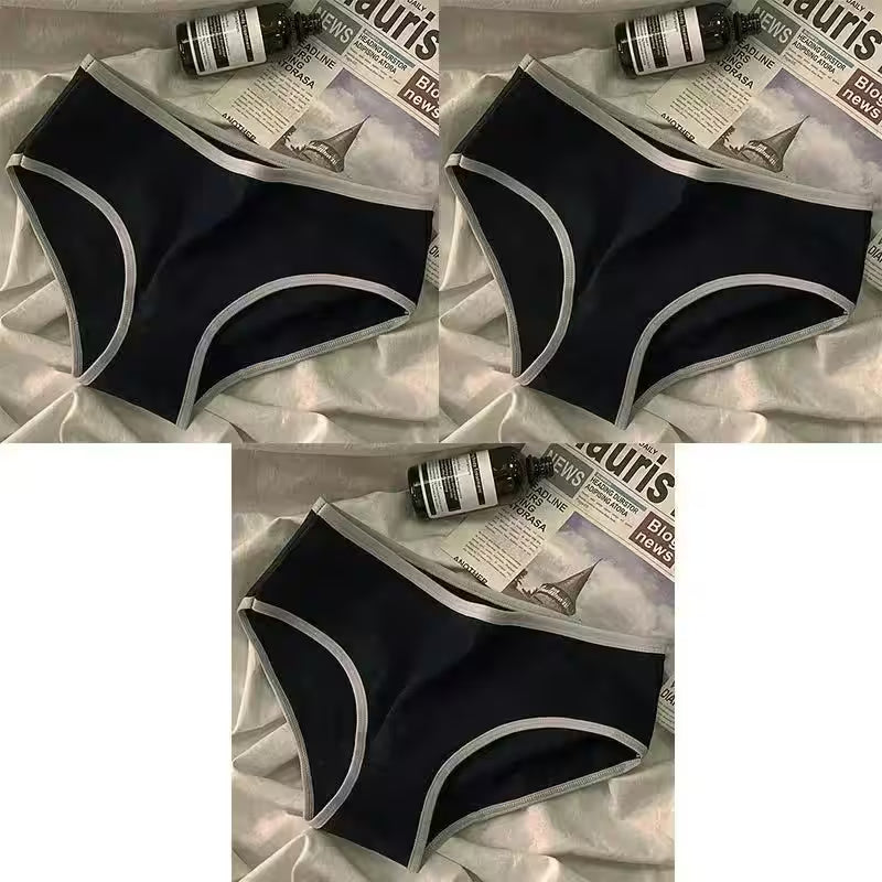 3pcs Sports Cool Style Minimalist Girls' Underwear Mid Waist - Additional View 41