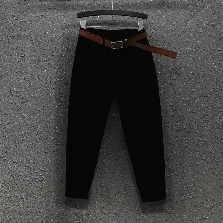 Jeans White High Waist Skinny Cropped Tappered Casual Pantalones - Additional View 6