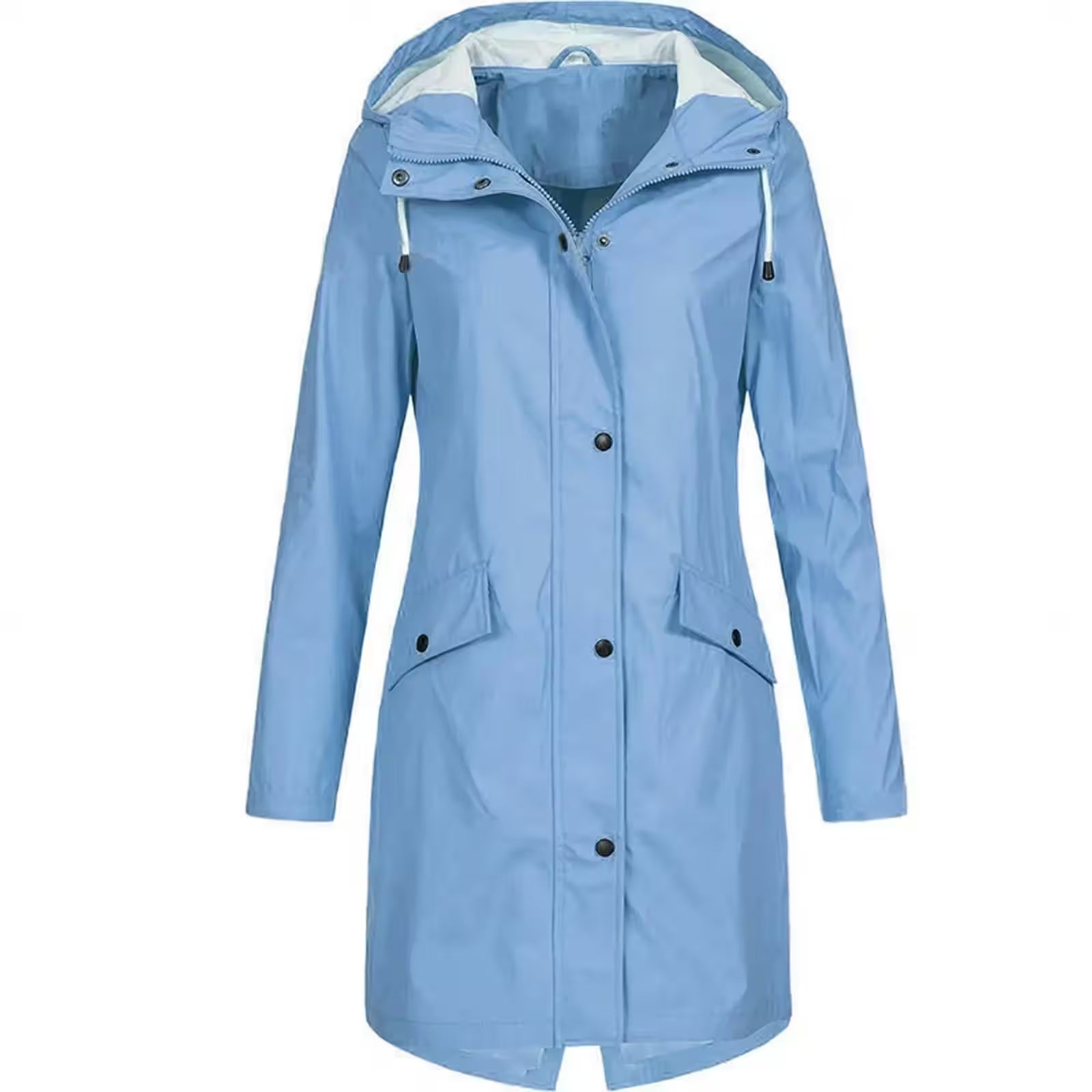 Hooded Raincoat Windproof Coat - Additional View 6