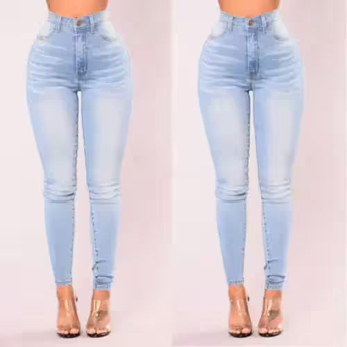 Sexy Jeans Skinny Pants High Waist Stretch - Additional View 2