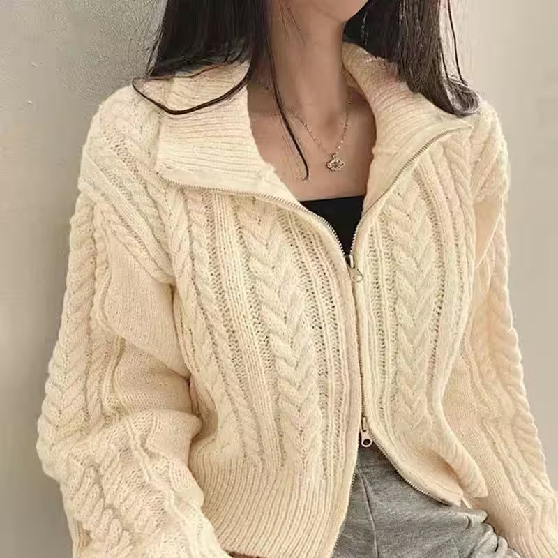 Casual Solid Cardigan Winter Short Coat - Additional View 9