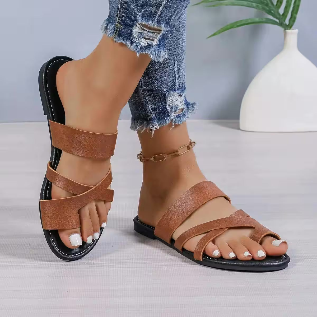 Casual T-Strap Flats - Additional View 6