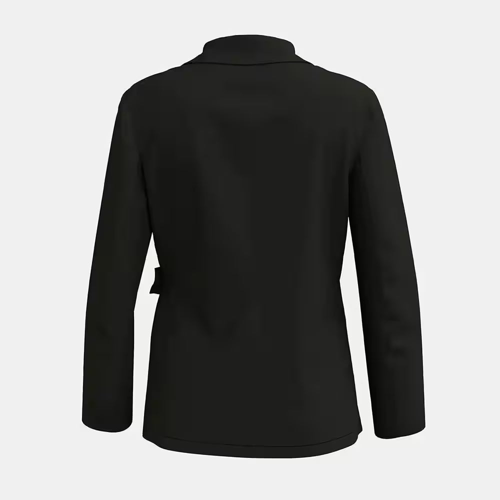 Long Sleeve Shawl Collar Office Lady Blazers - Additional View 3
