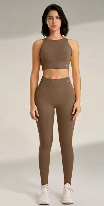 Set Leggings Fitness Exercise Clothing - Additional View 13