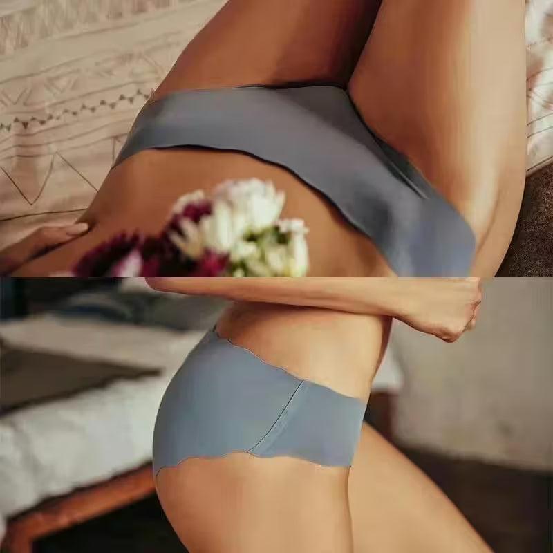 4pcs Ice Silk Seamless Underwear with Pure Cotton Crotch - Additional View 18