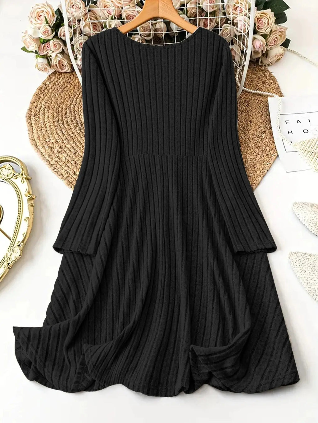 Women's Dresses in Black - Detail View