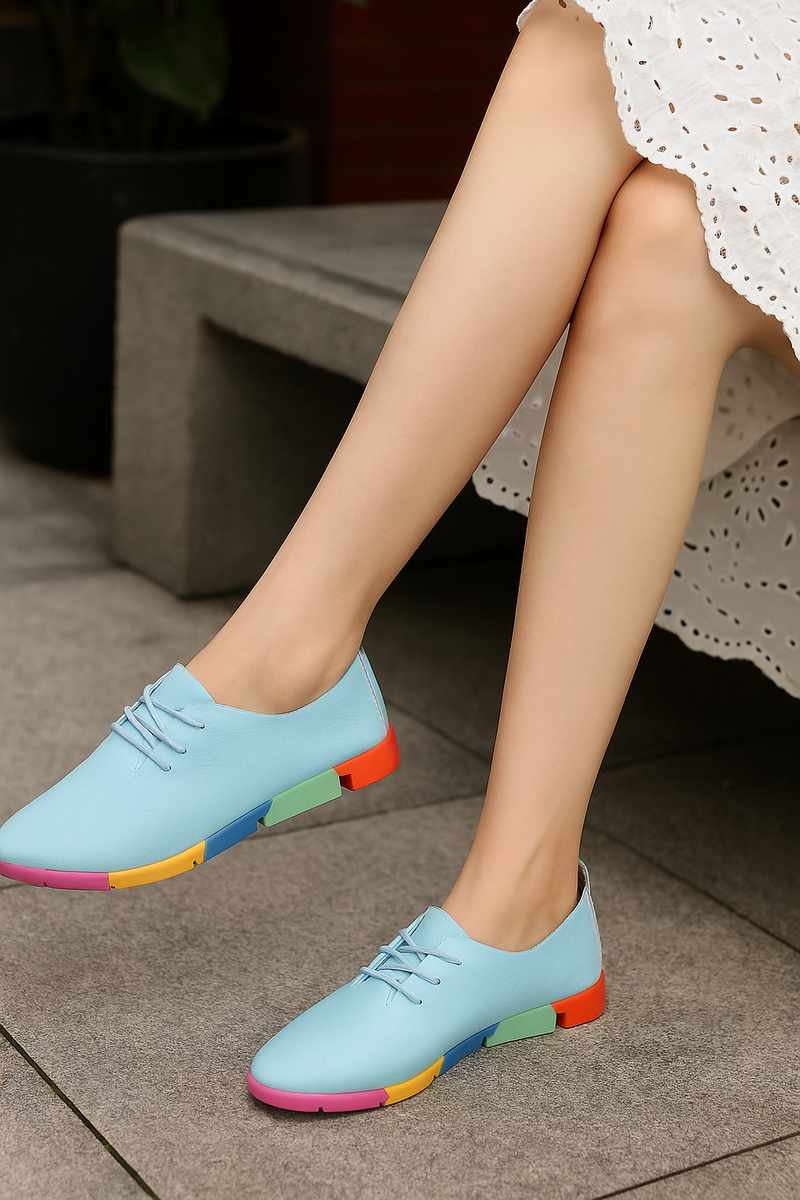 leather casual slip on