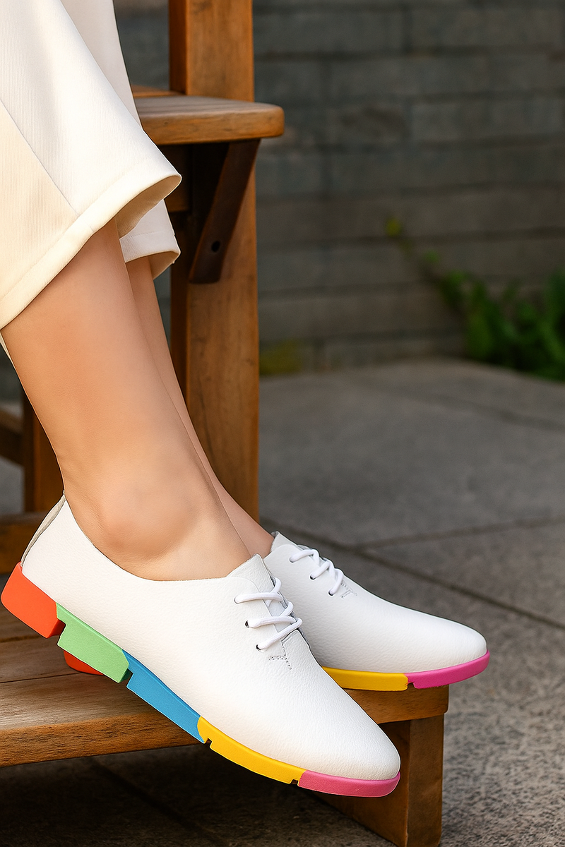 comfy leather flats